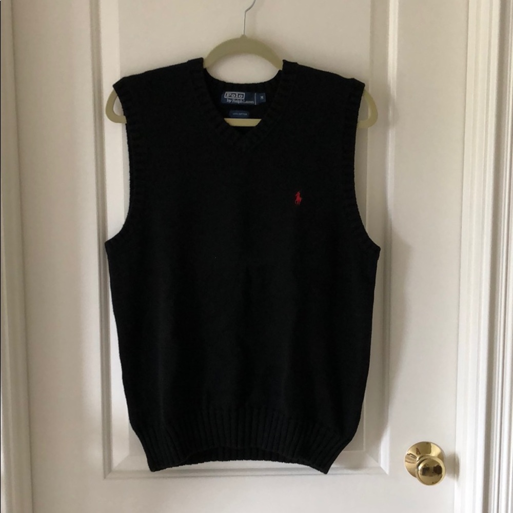 Black Polo by Ralph Lauren Sweater Vest